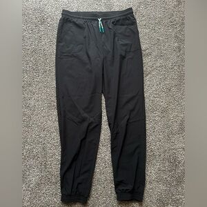 Lands' End Black Pull-On Joggers